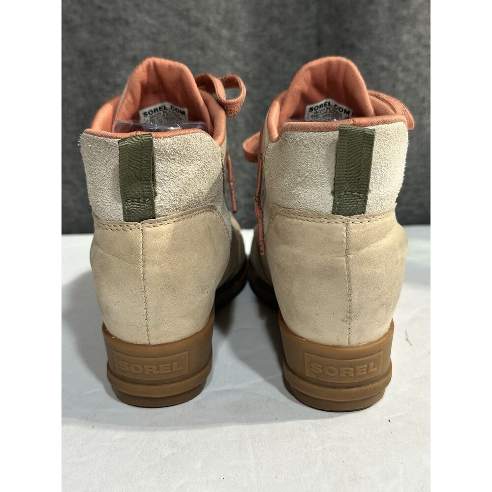 Sorel Women's Sz US 7.5 Evie Sport Lace Bootie NL4902-260 Nova Sand Hidden Wedge - Picture 6 of 11